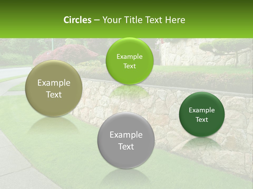 Architectural Structure Of The Garden PowerPoint Template
