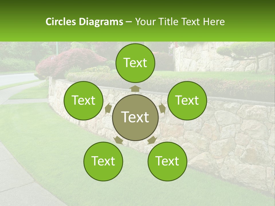 Architectural Structure Of The Garden PowerPoint Template