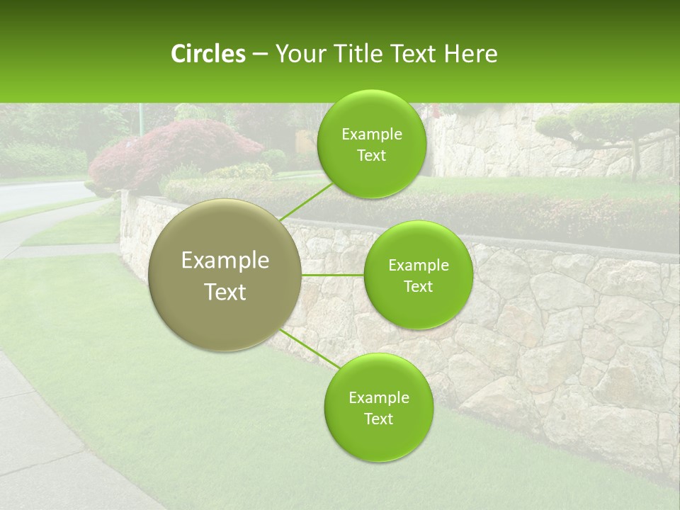 Architectural Structure Of The Garden PowerPoint Template
