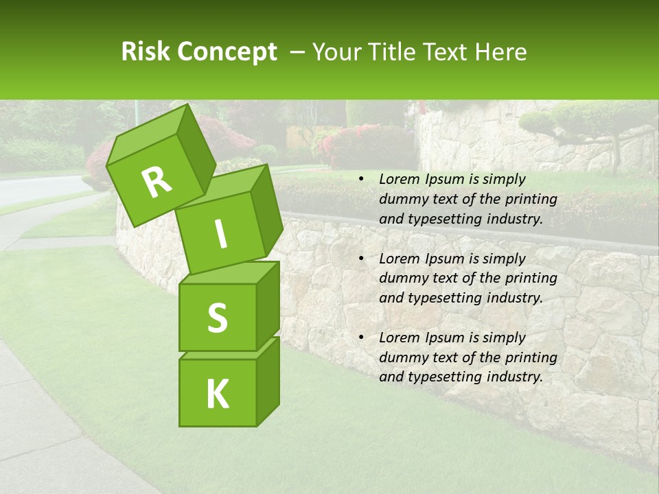 Architectural Structure Of The Garden PowerPoint Template