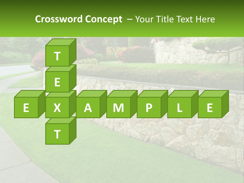 Architectural Structure Of The Garden PowerPoint Template