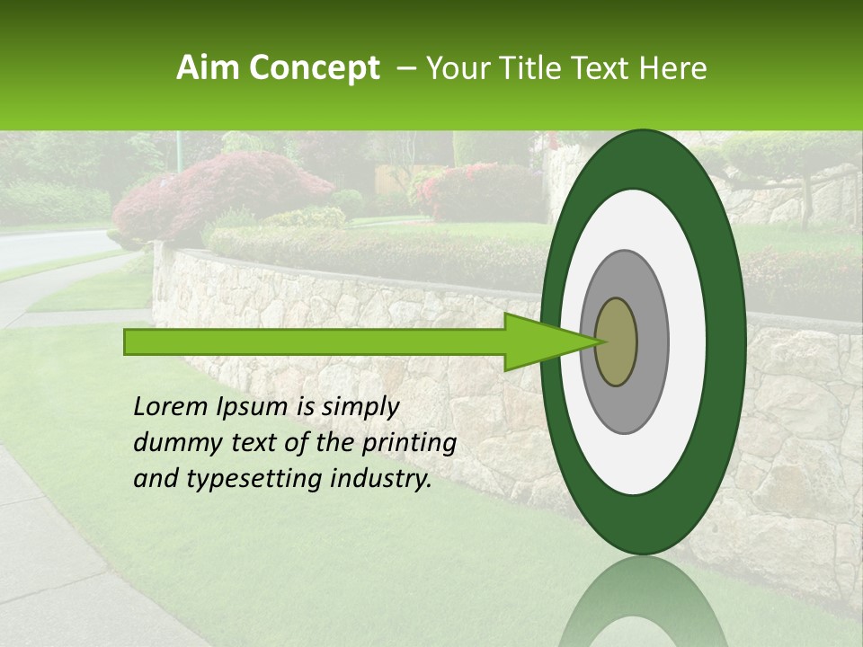 Architectural Structure Of The Garden PowerPoint Template
