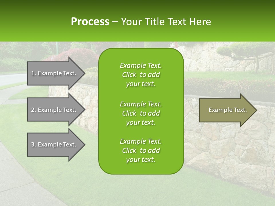 Architectural Structure Of The Garden PowerPoint Template