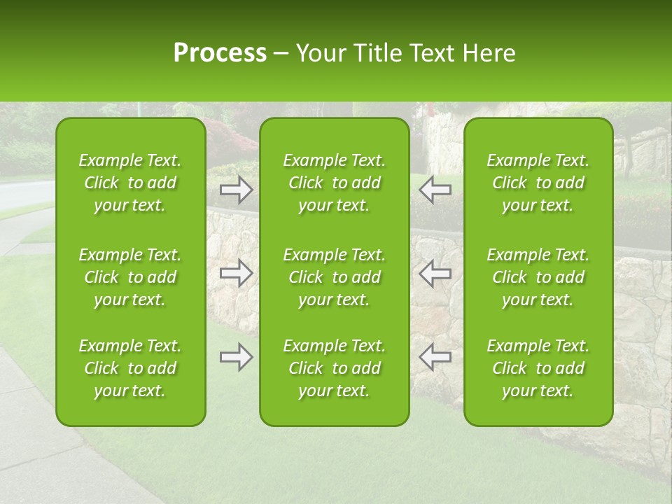 Architectural Structure Of The Garden PowerPoint Template