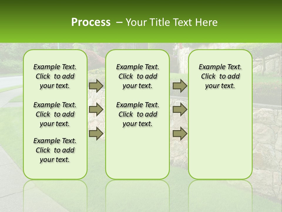 Architectural Structure Of The Garden PowerPoint Template