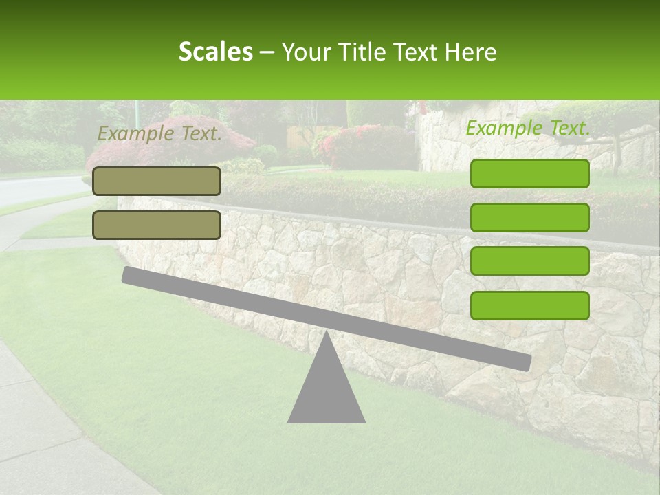 Architectural Structure Of The Garden PowerPoint Template