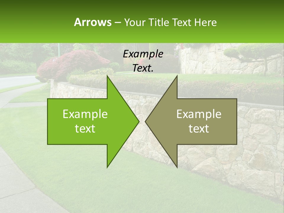 Architectural Structure Of The Garden PowerPoint Template
