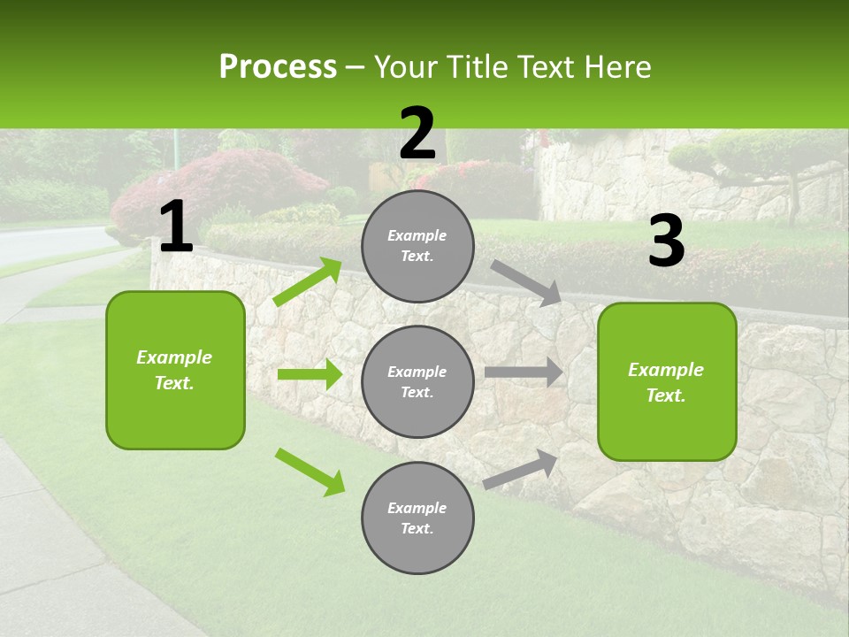 Architectural Structure Of The Garden PowerPoint Template
