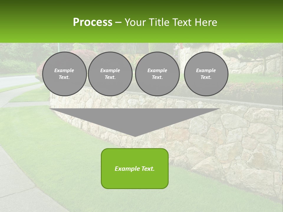 Architectural Structure Of The Garden PowerPoint Template