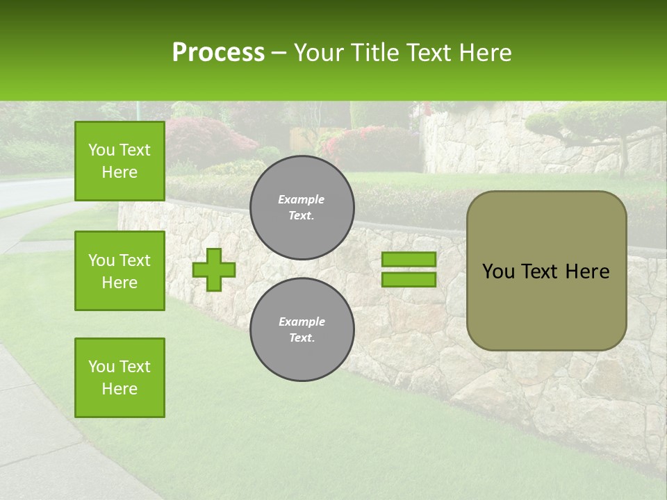 Architectural Structure Of The Garden PowerPoint Template