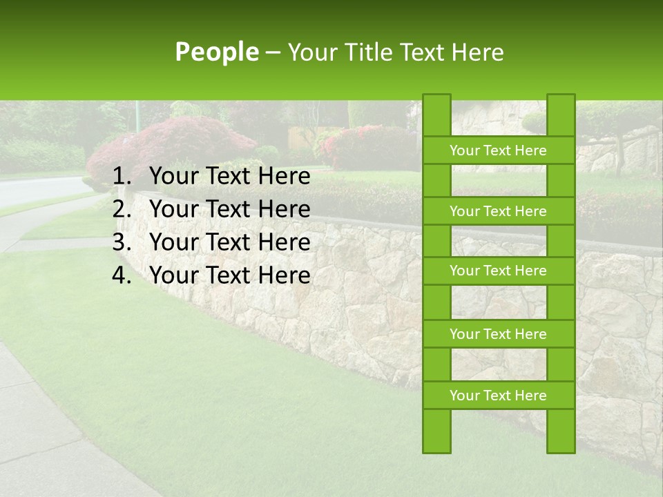 Architectural Structure Of The Garden PowerPoint Template