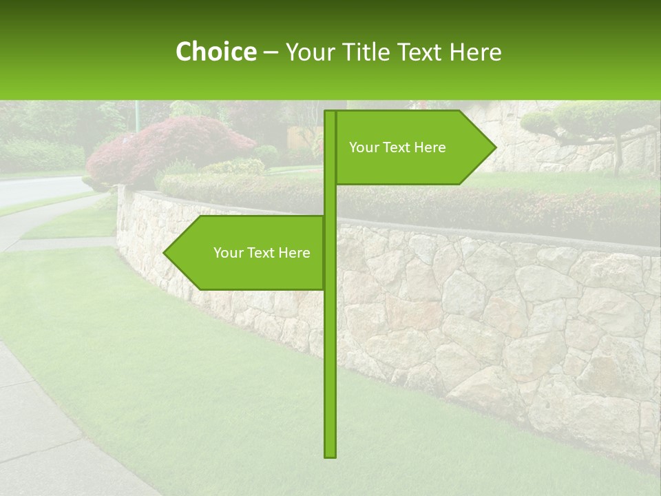 Architectural Structure Of The Garden PowerPoint Template