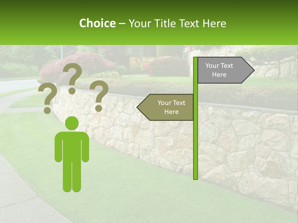 Architectural Structure Of The Garden PowerPoint Template