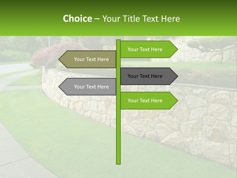 Architectural Structure Of The Garden PowerPoint Template