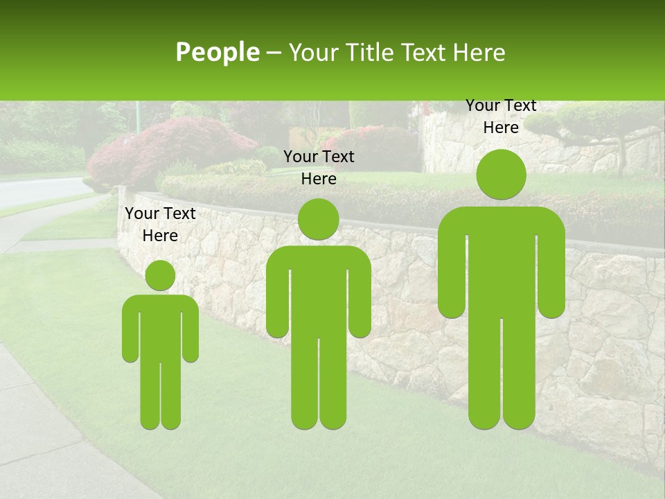 Architectural Structure Of The Garden PowerPoint Template