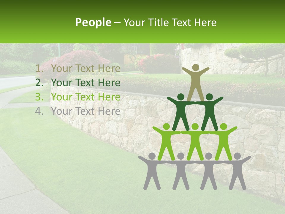 Architectural Structure Of The Garden PowerPoint Template