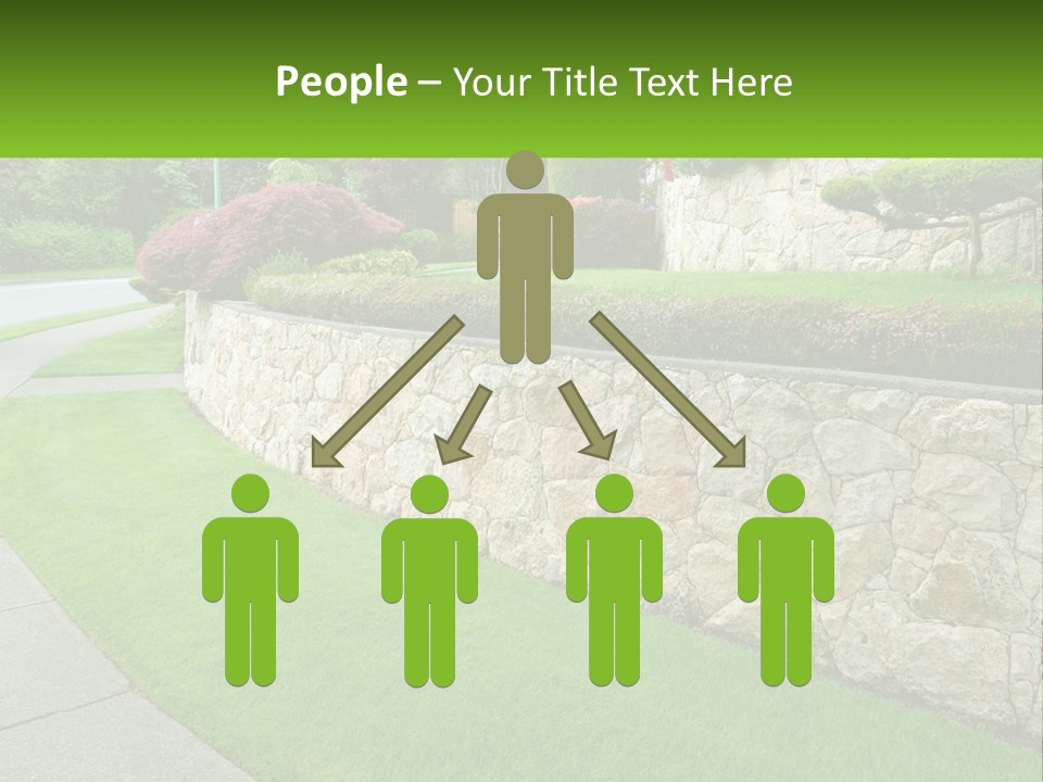 Architectural Structure Of The Garden PowerPoint Template