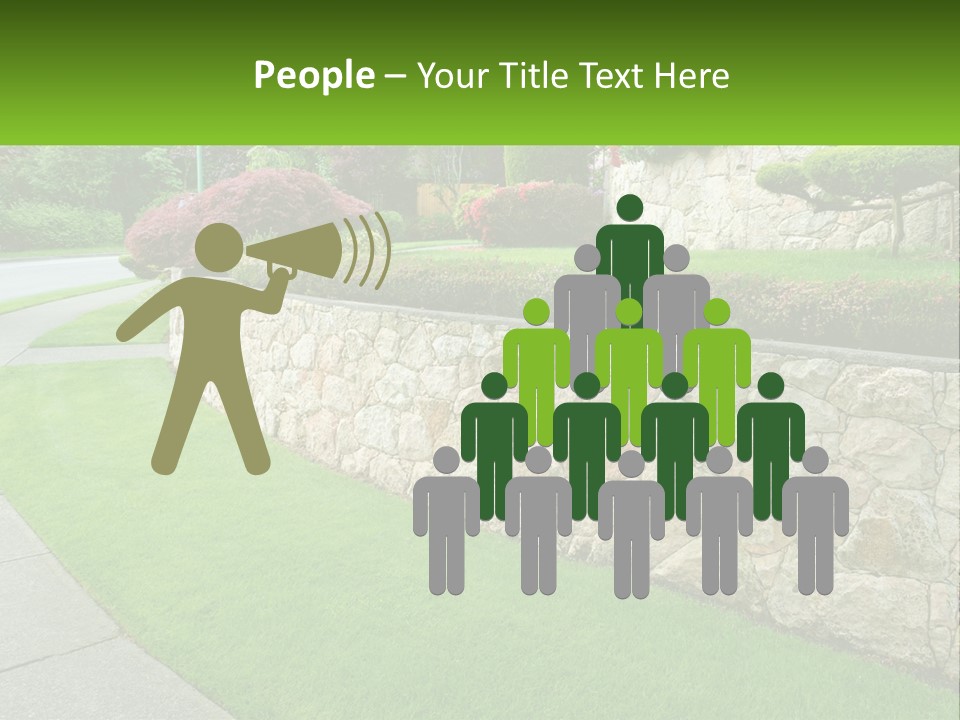 Architectural Structure Of The Garden PowerPoint Template