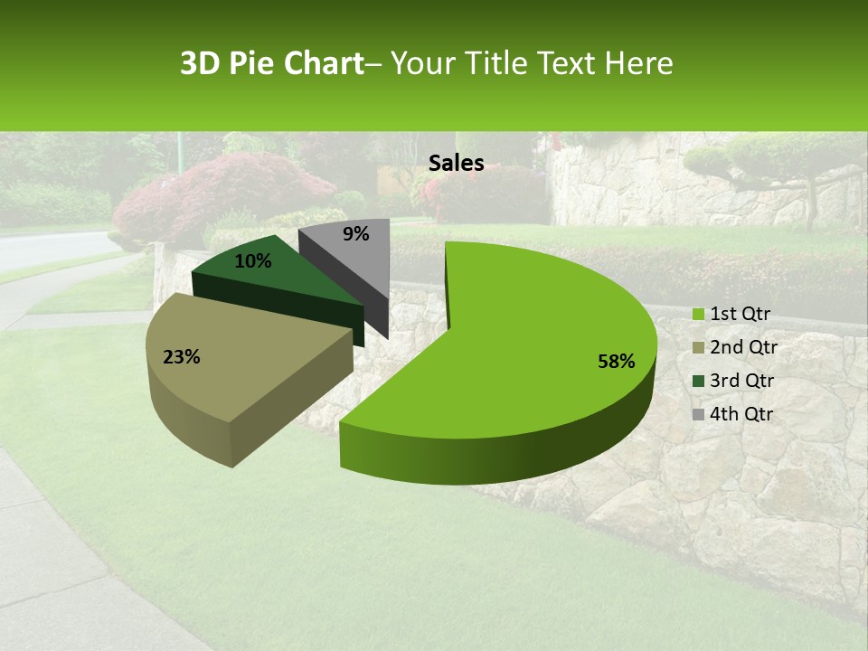 Architectural Structure Of The Garden PowerPoint Template