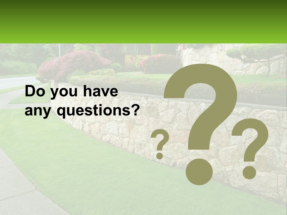 Architectural Structure Of The Garden PowerPoint Template