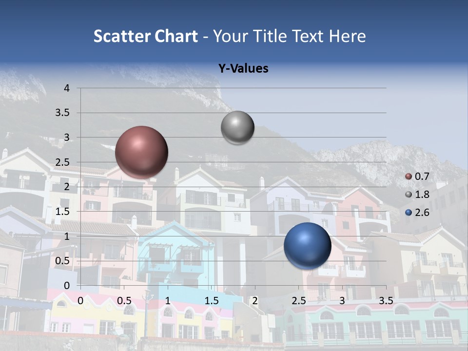 Houses By The Cliff PowerPoint Template
