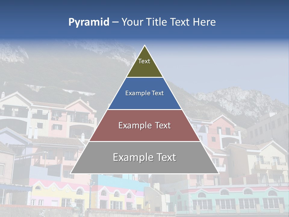 Houses By The Cliff PowerPoint Template