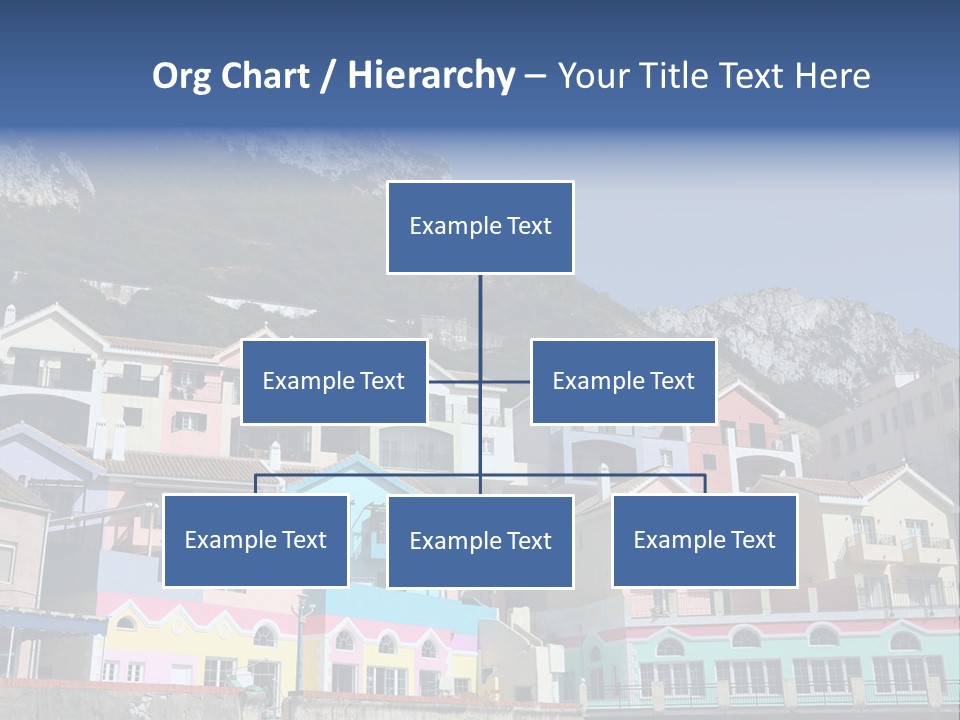 Houses By The Cliff PowerPoint Template