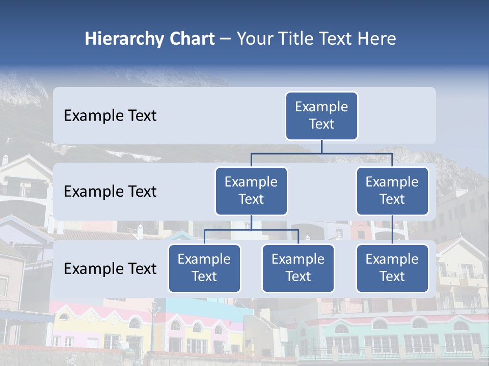 Houses By The Cliff PowerPoint Template