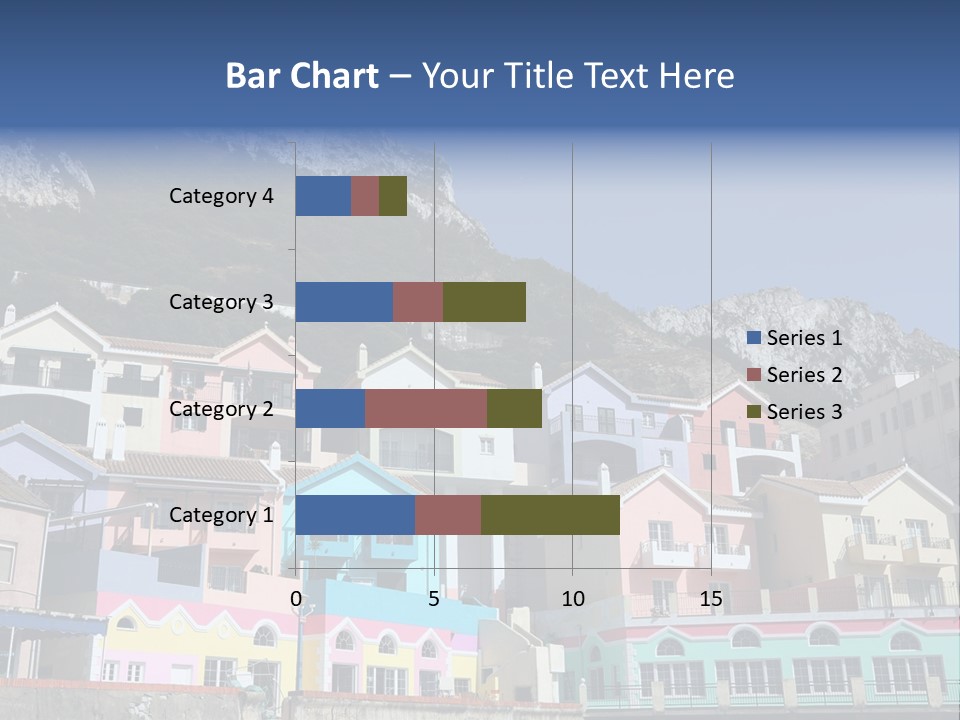 Houses By The Cliff PowerPoint Template