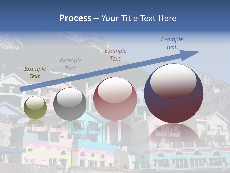 Houses By The Cliff PowerPoint Template