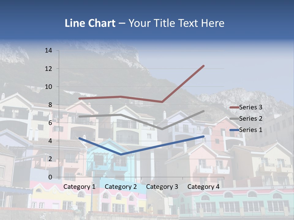Houses By The Cliff PowerPoint Template