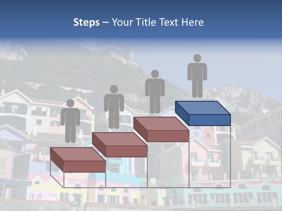 Houses By The Cliff PowerPoint Template