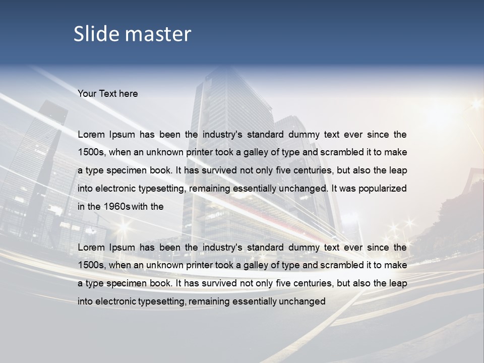 Night City PowerPoint Template