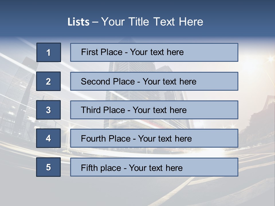 Night City PowerPoint Template