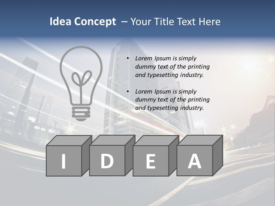 Night City PowerPoint Template