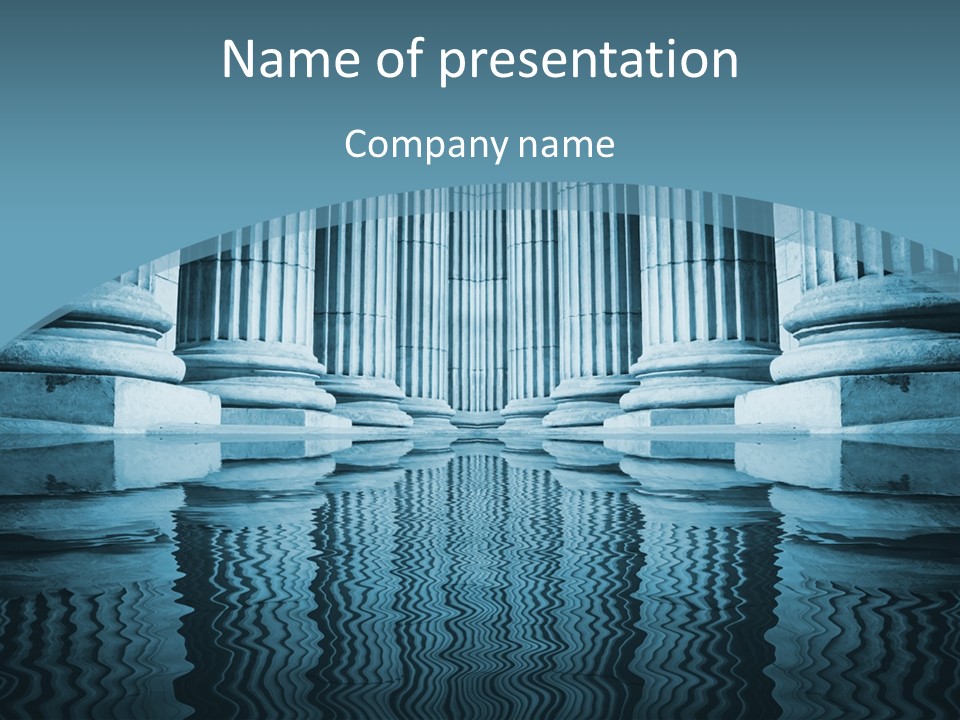 The Judicial Process PowerPoint Template