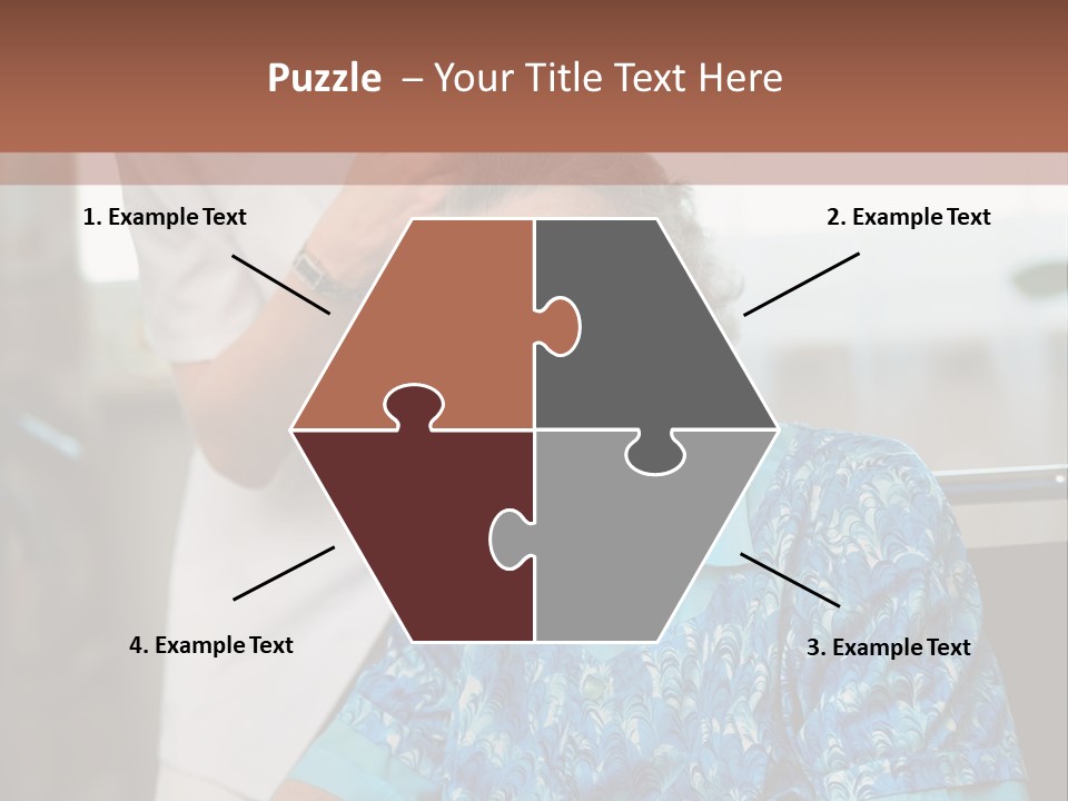 Granny's Combing PowerPoint Template