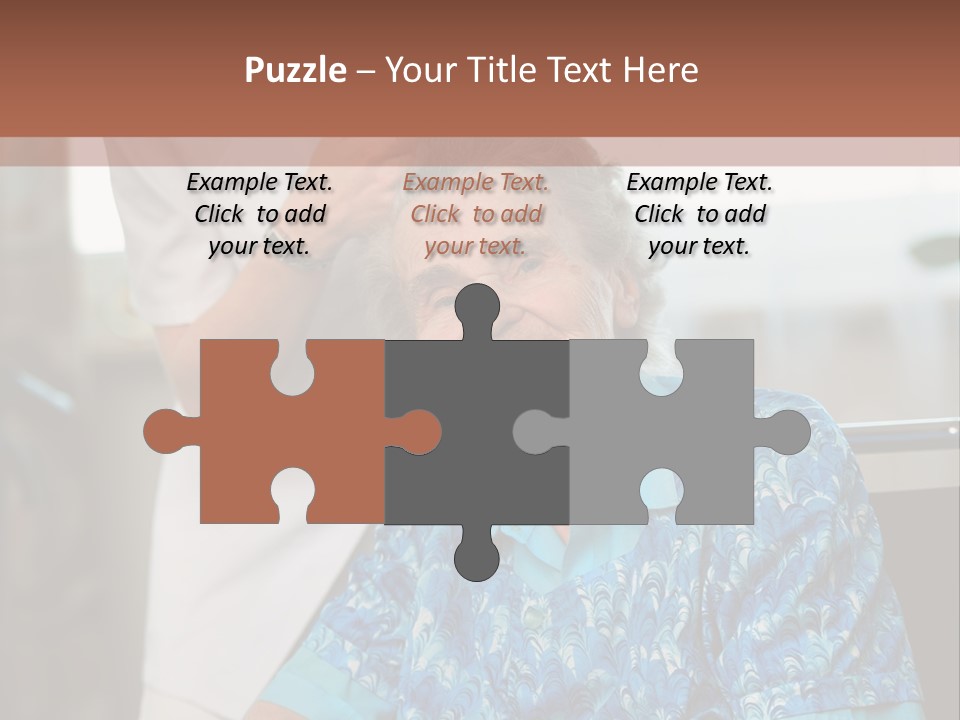 Granny's Combing PowerPoint Template