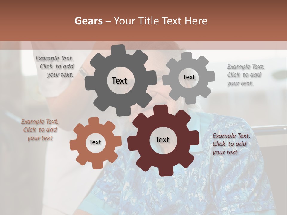 Granny's Combing PowerPoint Template