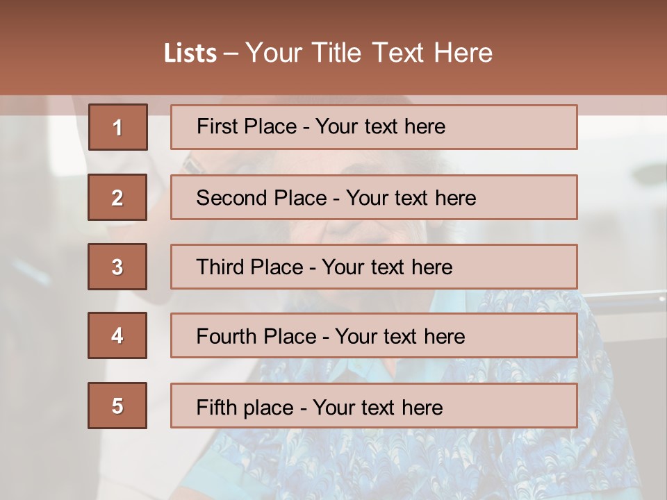 Granny's Combing PowerPoint Template