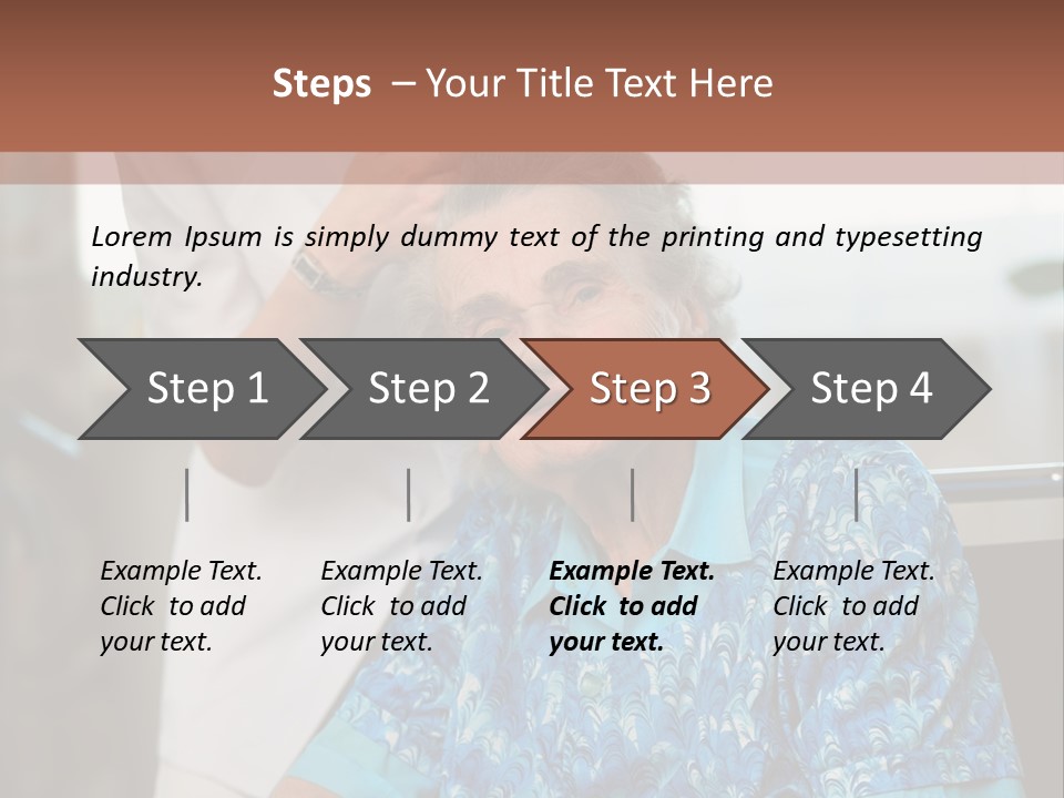 Granny's Combing PowerPoint Template