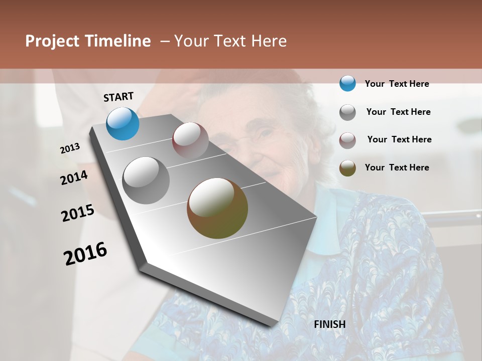Granny's Combing PowerPoint Template
