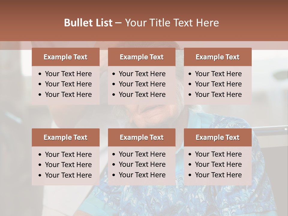 Granny's Combing PowerPoint Template
