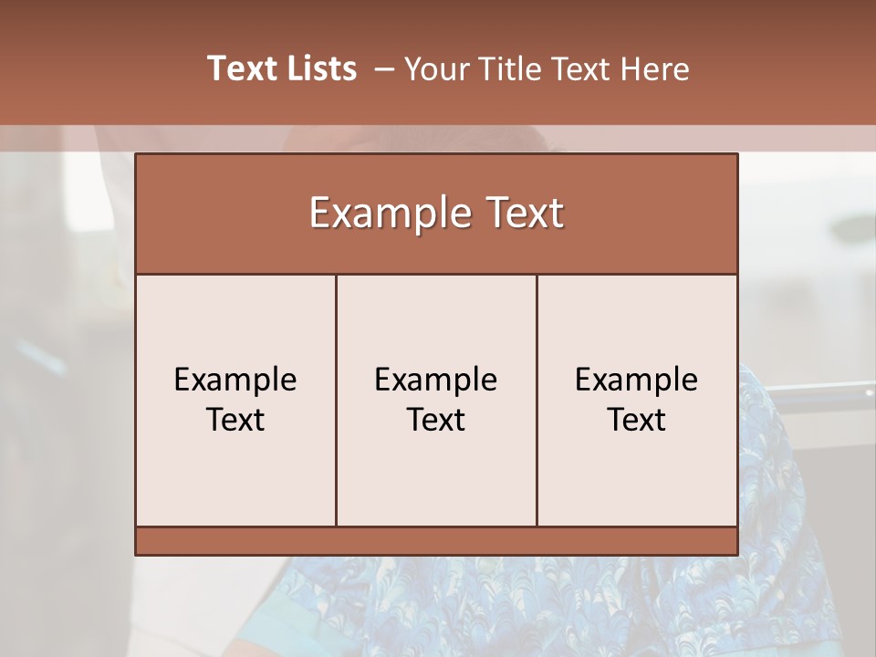 Granny's Combing PowerPoint Template
