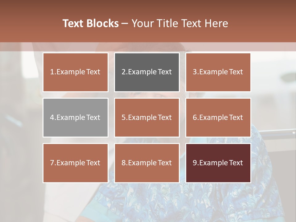 Granny's Combing PowerPoint Template