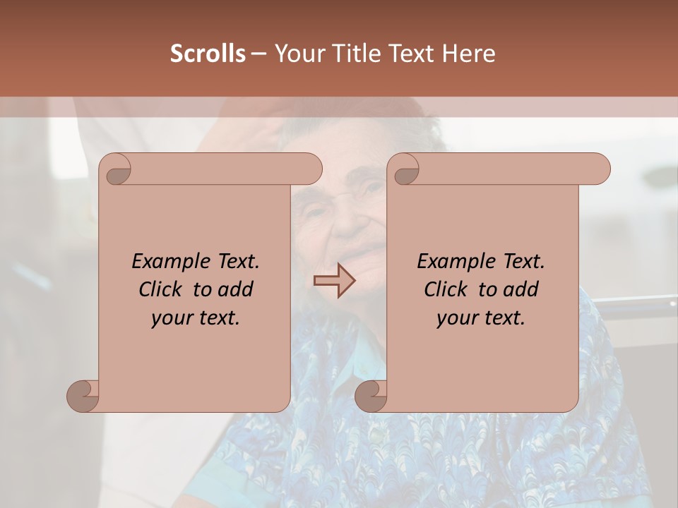 Granny's Combing PowerPoint Template