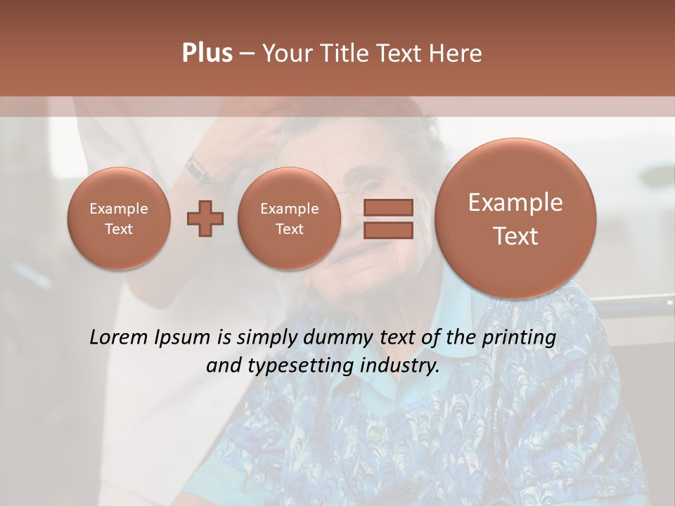 Granny's Combing PowerPoint Template