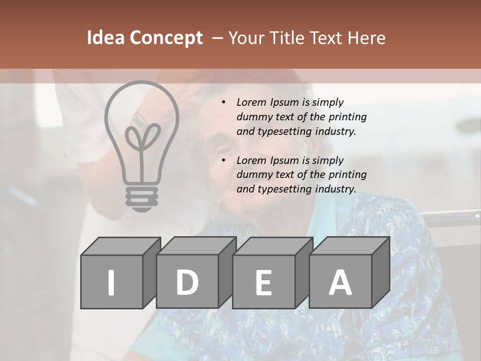 Granny's Combing PowerPoint Template