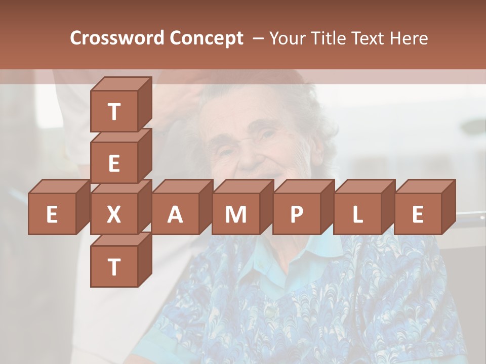 Granny's Combing PowerPoint Template