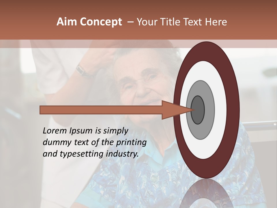 Granny's Combing PowerPoint Template